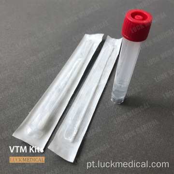 Kit de tubo de teste covid kit vtm kit fda